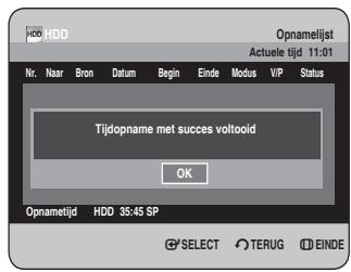 SAMSUNG DVD-HR734A - Informatie over de Opnamelijst - 2