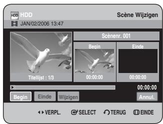 SAMSUNG DVD-HR734A - Een scène wijzigelen (een scene verrangen) - 2