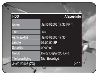 SAMSUNG DVD-HR734A - - De toets INFO - - 3