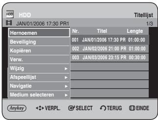 SAMSUNG DVD-HR734A - De toets MENU gebruiken - 1