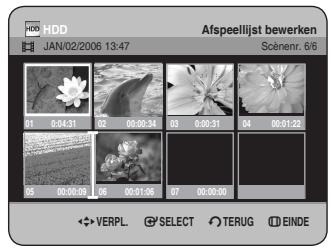 SAMSUNG DVD-HR734A - Een scène verplaatsen (de positie van een scene wijzigen) - 3