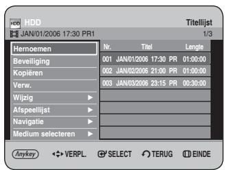 SAMSUNG DVD-HR734A - De toets MENU gebruiken - 1