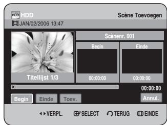 SAMSUNG DVD-HR734A - Een scene toevoegen - 2