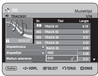 SAMSUNG DVD-HR734A - Medium selecteren - 2