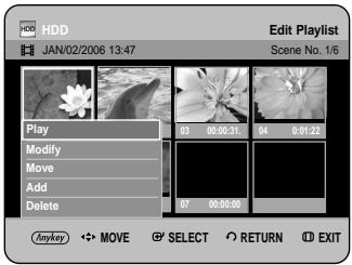 SAMSUNG DVD-HR734A - Adding a Scene - 1