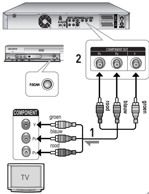 SAMSUNG DVD-HR734A - Situation 3 : Componentvideo-outgangen - 1