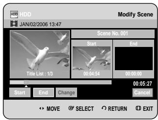 SAMSUNG DVD-HR734A - Modifying a Scene (Replacing a Scene) - 3
