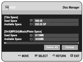 SAMSUNG DVD-HR734A - Delete All Title Lists/DivX Lists /Music Lists/Photo Lists - 3