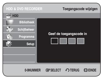 SAMSUNG DVD-HR734A - De toegangscode wijzigen - 2