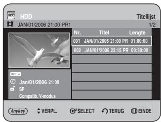 SAMSUNG DVD-HR734A - Druk op om Ja te selecteren en druk verwolgens op OK. - 2
