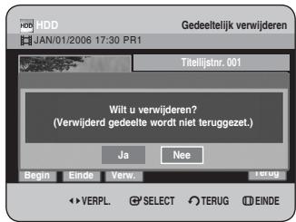 SAMSUNG DVD-HR734A - Druk op om Verw. te selecteren en druk verwolgens op OK. - 1
