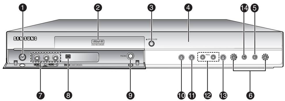 SAMSUNG DVD-HR734A - Voorpaneel - 2