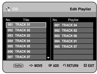 SAMSUNG DVD-HR734A - Press the ANYKEY button in playlist mode. - 2