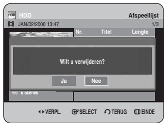 SAMSUNG DVD-HR734A - Druk op de toetsen om Verw. te selecteren en druk op OK of op de toets . - 1