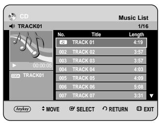 SAMSUNG DVD-HR734A - Go To Music List - 2