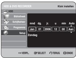 SAMSUNG DVD-HR734A - De klok instellen - 5