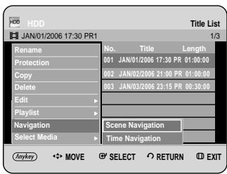 SAMSUNG DVD-HR734A - Using the TITLE LIST button - 3