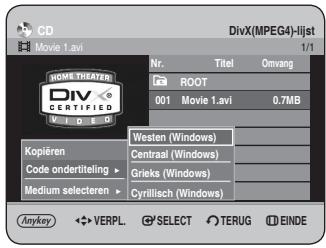 SAMSUNG DVD-HR734A - Druk op de toetsen om Code ondtiteling te selecteren en druk verrolgens op OK of op de toets . - 1