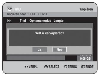 SAMSUNG DVD-HR734A - Een ongewenste titel uit de kopieerlijst verwijderen - 2