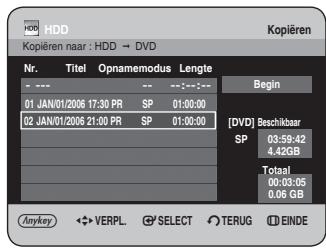 SAMSUNG DVD-HR734A - De toets MENU gebruiken - 5