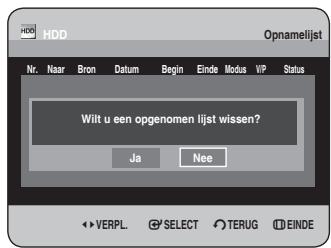 SAMSUNG DVD-HR734A - Opnamelijst wissen - 2