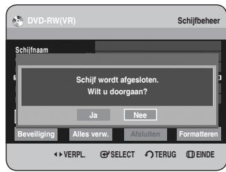 SAMSUNG DVD-HR734A - Druk op de toetsen om Schijfbeheer te selecteren en druk verzolgens op OK of op de toets. - 3
