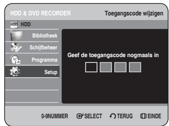 SAMSUNG DVD-HR734A - De toegangscode wijzigen - 3