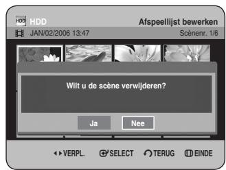 SAMSUNG DVD-HR734A - Een scène verwijderen - 2