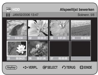 SAMSUNG DVD-HR734A - Een scène verplaatsen (de positie van een scene wijzigen) - 4