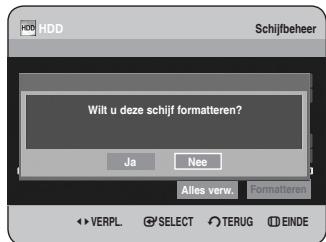 SAMSUNG DVD-HR734A - Druk op de toetsen om Formatteren te selectoren en druk verwolgens op OK of op de toets. - 1