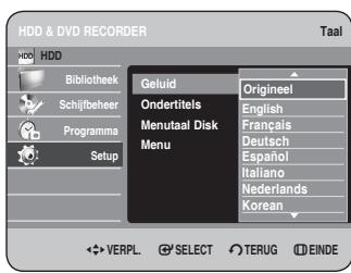 SAMSUNG DVD-HR734A - De taalopties instellen - 4
