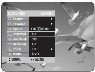 SAMSUNG DVD-HR734A - Druk op de toetsen om Ondertitelts te selecteren. - 1