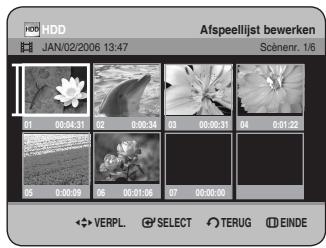 SAMSUNG DVD-HR734A - Een scène verplaatsen (de positie van een scene wijzigen) - 2