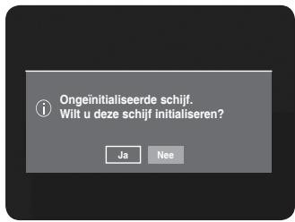 Ongeinitialiseerde schijf. Wilt u deze schijf initialiseren? Ja Nes