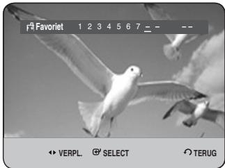 F# Favoriet 1 2 3 4 5 6 7 --- -- ♦ VERPL. Ⓧ SELECT Ⓧ TERUG
