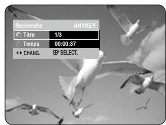 Recherche ANYKEY Titre 1/3 Temps 00:00:37 ↔ CHANG. Ⓧ SELECT.
