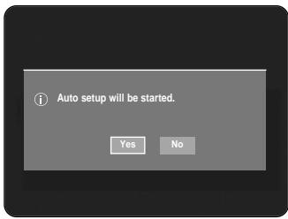 Auto setup will be started. Yes No