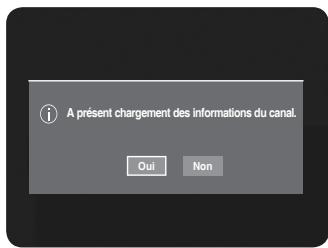 À présent, chargement des informations du canal. Oui Non