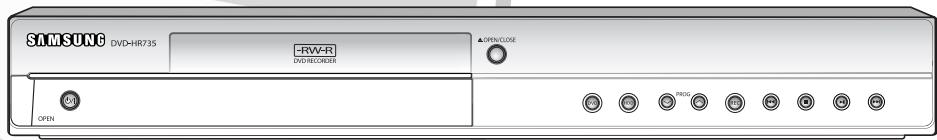 SAMSUNG DVD-HR735 -RW-R DVD-RECOIDER ▲OPEN-CLOSE OPEN PROG