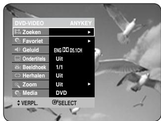 DVD-VIDEO ANYKEY Zoeken Favoriet Geluid ENG DQ 05.1CH Ondertitels Uit Beeldhoek 1/1 Herhalen Uit Zoom Uit Media DVD VERPL. SELECT