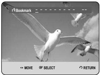 Bookmark • MOVE • SELECT ○ RETURN