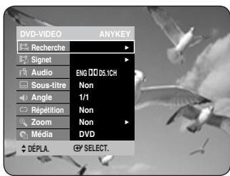 DVD-VIDEO ANYKEY Recherche Signet Audio Sous-titre Angle Répétition Zoom Média ENG DIC 05.1CH Non 1/1 Non DVD DéPLA. SELECT.