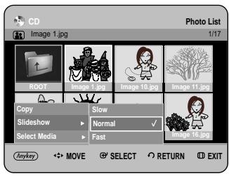 CD Image 1.jpg Photo List 1/17 ROOT Implied 1.jpg Image 10.jpg Image 11.jpg Copy Slideshow Normal Select Media Fast Anykey MOVE SELECT RETURN EXIT