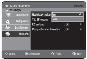 SAMSUNG DVD-HR770 - Hoofdstuk maken - 3