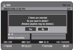 SAMSUNG DVD-HR770 - Using the TITLE LIST button - 2