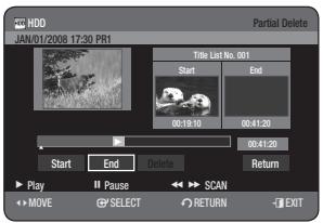SAMSUNG DVD-HR770 - Using the TITLE LIST button - 3