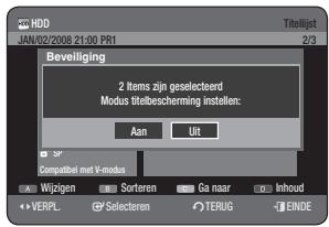 SAMSUNG DVD-HR770 - De toets TITLE LIST gebruiken - 2