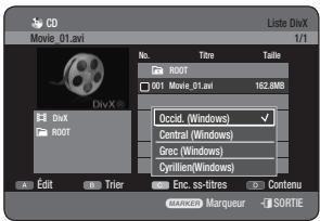 SAMSUNG DVD-HR770 - Codage des sous-titres DivX - 1