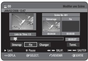 SAMSUNG DVD-HR770 - Modification d'une scène (replacement d'une scène) - 1