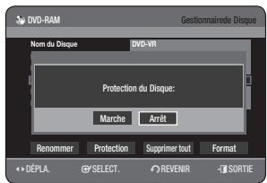SAMSUNG DVD-HR770 - Protection d'un disque - 5